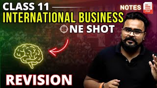 INTERNATIONAL BUSINESS Class 11 ONE SHOT REVISION  Business studies chapter 11  GAURAV JAIN [upl. by Sirtaeb757]