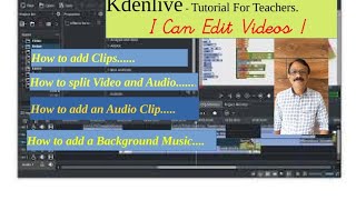 Kdenlive tutorial part 1 മലയാളം  For teachers [upl. by Li754]