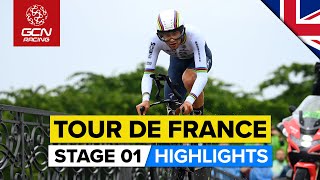 Surprise In The Opening TT  Tour De France 2022 Stage 1 Highlights [upl. by Lissner215]