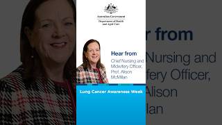 Lung Cancer Awareness Month  Hear from Chief Nursing and Midwifery Officer Prof Alison McMillan [upl. by Payton]