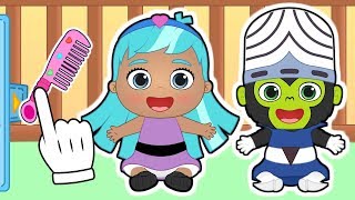 👶 BABY LILY 👶 Transform into new Power Girl  Cartoons games for kids [upl. by Ellebanna83]