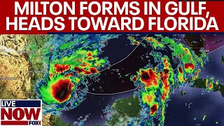 BREAKING Tropical Storm Milton forms in Gulf  LiveNOW from FOX [upl. by Yedorb175]