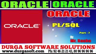 Oracle TutorialOnlinetraioninOraclePLSQL Part  7 by basha [upl. by Doe]