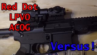 Red Dot wMagnifier VS LPVO VS ACOG [upl. by Natsrik]