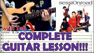 Cool Off  Session RoadComplete Guitar LessonCoverwith Chords and Tab [upl. by Helga]