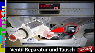 Reparaturanleitung für Spülmaschinen Zulauf  Ablauf Ventil Siemens  Bosch [upl. by Laamak677]