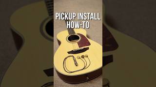 Transducer Piezo Pickup Installation acousticguitar pickup transducer [upl. by Chesnut]