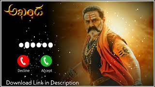 Jai Balayya Mass BGM  Akhanda Ringtones Download [upl. by Lasyrc789]