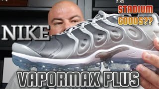 Mens Sneakers from Stadium Goods  Nike Air Vapormax Plus Silver Gradient [upl. by Riabuz]