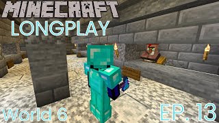 Mining And Trading For Enchantments  Ep 13  Minecraft Survival 121  No Commentary [upl. by Aney]