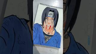 Even crow cried on Itachis death anime naruto itachi shorts drawing [upl. by Herculie]