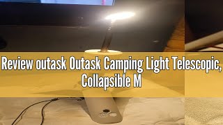 Review outask Outask Camping Light Telescopic Collapsible Magnetic Camping Lantern with 12000mAh Ba [upl. by Lirpa]