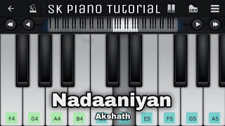 Nadaaniyan  Akshath  PIANO TUTORIAL  INSTRUMENTAL RINGTONE [upl. by Sholeen451]