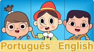 Bilingual Kids O PinocchioThe Pinocchio  Portuguese English  Super Simple Songs  Learn English [upl. by Thisbe760]