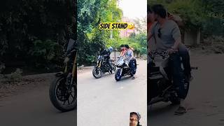 side stand stunters riderz shortvideo bikeaccessory [upl. by Macmullin]