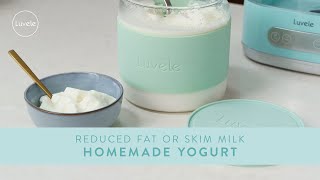 HOMEMADE Skim Milk or Reduced Fat Yogurt [upl. by Llertnek525]