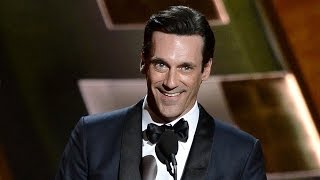 Jon Hamm Wins Best Dramatic Actor at 2015 Emmy Awards [upl. by Nyllewell713]