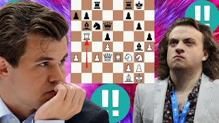 Creative genius Magnus Carlsen vs Hans Niemann 116 [upl. by Nayd484]