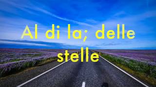 AL DI LA by Emilio Pericoli with lyrics [upl. by Atinad]