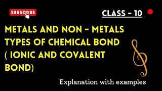 Class  10  Chapter  Metals and Nonmetals [upl. by Elbert]