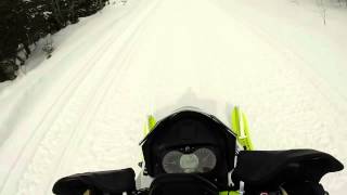 14 Skidoo Freeride 137 Top Speed [upl. by Rinna]