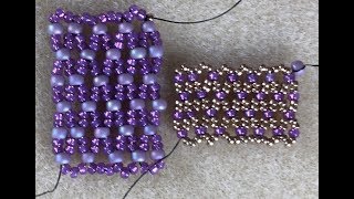 Basic Beaded Netting Technique Part 1 [upl. by Yecram]