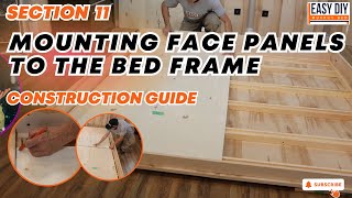 Section 11 Installing the Mattress Support Panels  Easy DIY Murphy Bed USA [upl. by Ahsillek535]