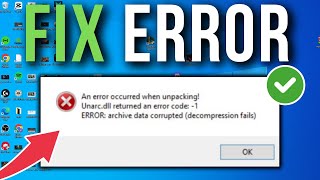 How To Fix ISDonedll An Error Occurred When Unpacking Uncarddll Returned An Error Code 1 [upl. by Ahsinuq]