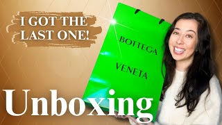 UNBOXING MY NEW BOTTEGA VENETA BAG UNPLANNED PURCHASE YOU WONT BELIEVE THE COLOR [upl. by Derwin]