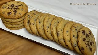 Easy CHOCOLATE CHIP COOKIE Recipe  Crisp Outside Soft amp Chewy Inside [upl. by Mccullough]