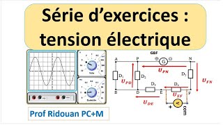 Serie dexercices N 1tensionelectrique [upl. by Beverle]