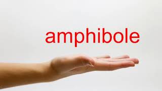 How to Pronounce amphibole  American English [upl. by Namharludba]