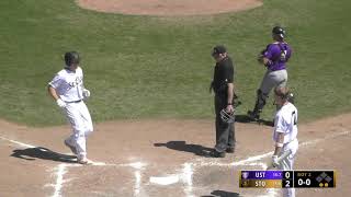 Highlights from baseballs doubleheaders against Saint Johns and St Thomas [upl. by Wendalyn]