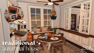 roblox l bloxburg  traditional autumnal house 250K  eloiral [upl. by Markos544]