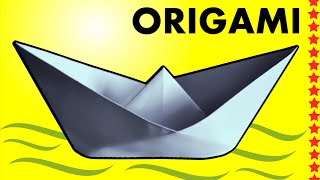 comment faire un bateau en papier qui flotte pliage origami [upl. by Dannel]