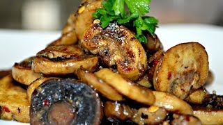 Sauteed Butter Garlic Mushrooms  How to Sauté Mushrooms Perfectly  lowcarb  keto recipes [upl. by Wilt454]