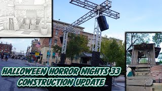 Huge HHN Scarezone Updates  Halloween Horror Nights 33 Construction Ep 2 [upl. by Brewster]