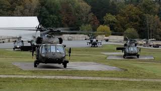 US Army Blackhawk helicopter at training area Hohenfels  Combined Resolve oktober 2023 [upl. by Marni591]