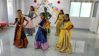 vachinde pilla mellaga vachinde  dance performance in New year celebrations  Mother Teresa School [upl. by Revart]