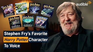 Stephen Fry Reveals His Favorite Harry Potter Characters to Voice  Audible [upl. by Nella]