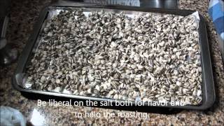 Roasted Sunflower Seed Recipe home grown [upl. by Boudreaux]