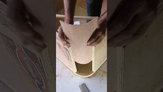 Bed corner plywood round very easy woodworking carpentry furnituremaking shortvideo [upl. by Josias]