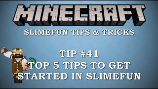 Slimefun Tips amp Tricks Ep 41  Top 5 Tips To Starting In Slimefun [upl. by Ahsuat]