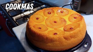 Tropisch Surinaamse upside down ANANAS CAKE met BIGARREAUX bakken  moeders recept  CookMas 2425 [upl. by Eolande]