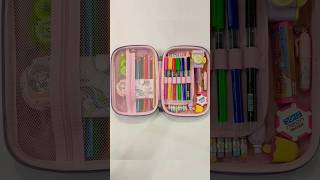 Beautiful unicorn jumbo pencil pouch with filling cute stationery stationery schoolsupplies [upl. by Hannasus]