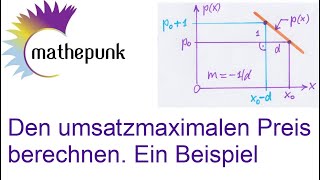 Den umsatzmaximalen Preis berechnen Ein Beispiel [upl. by Quillon]