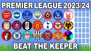 Beat The Keeper  Premier League 202324  Algodoo Marble Race [upl. by Nassir45]