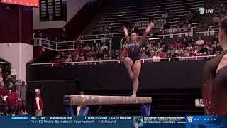 Chloe Widner Perfect 100 Beam Stanford vs Cal 31024 [upl. by Vally]