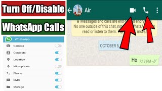 How To Turn Off WhatsApp Calls  Disable WhatsApp Calls [upl. by Ranee]