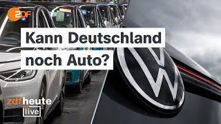 Radikaler Sparkurs bei VW Was die Krise für Deutschlands Wirtschaft bedeutet  ZDFheute live [upl. by Seidule]